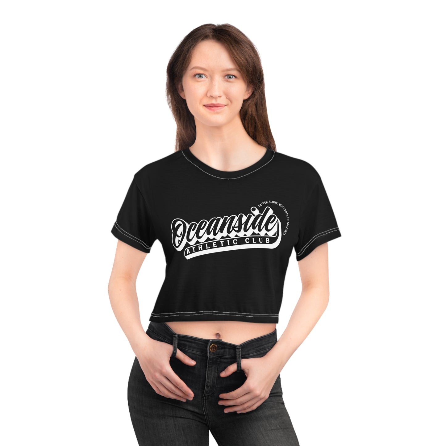 OAC Crop Tee Faster Alone, but Further Together
